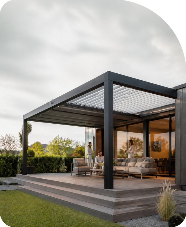Пергола с раздвижной крышей в Тутаеве от 262100 р. | РадиДОМА-Ттв